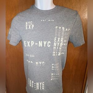 Express Graphic Gray Tee Shirt Sz. XS
